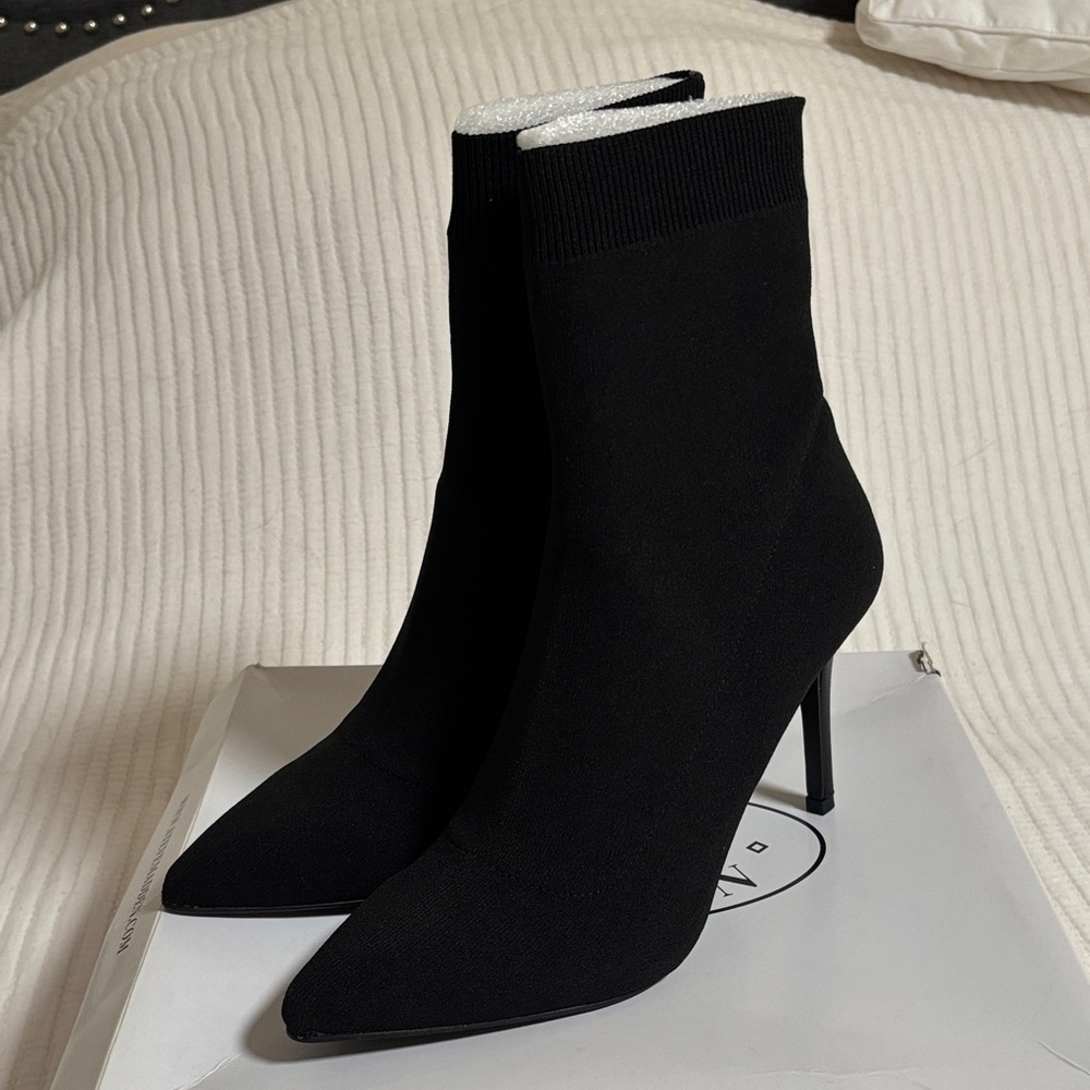 Steve Madden Black Heeled Boots